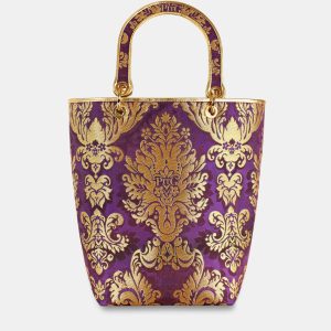 Erma Classic Broccato Filo Oro - Viola/Oro