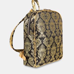 Ego Broccato Filo Oro Disegno Small - Nero