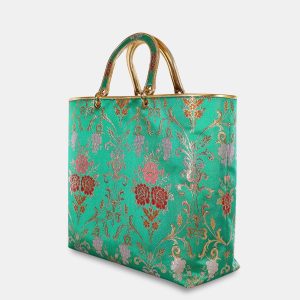 Erma Maxi Lampasso Filo Oro - Verde