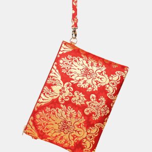 Astra Maxi Broccato Filo Oro - Rosso